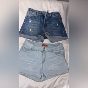 Women's Blue Denim Shorts